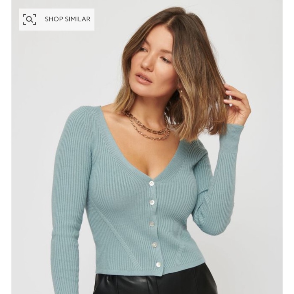 Rebecca Long Sleeve V-Neck Cardigan